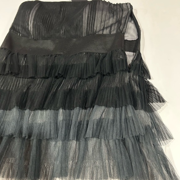 Black and gray Y2K raffle strapless party dress size Small - Picture 7 of 14